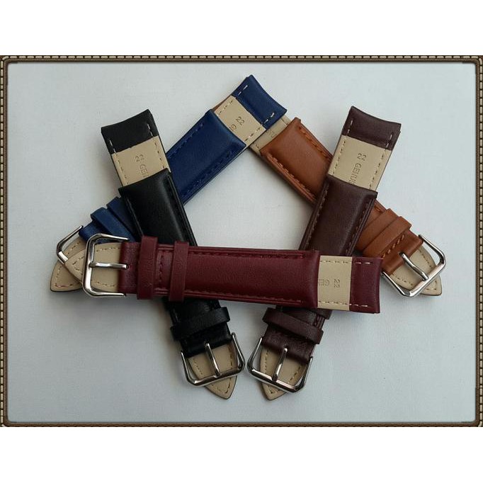 Diskon Strap Tali Jam Tangan Leather Kulit Asli Silver Buckle Alba Seiko Ac - Hitam Terbaru