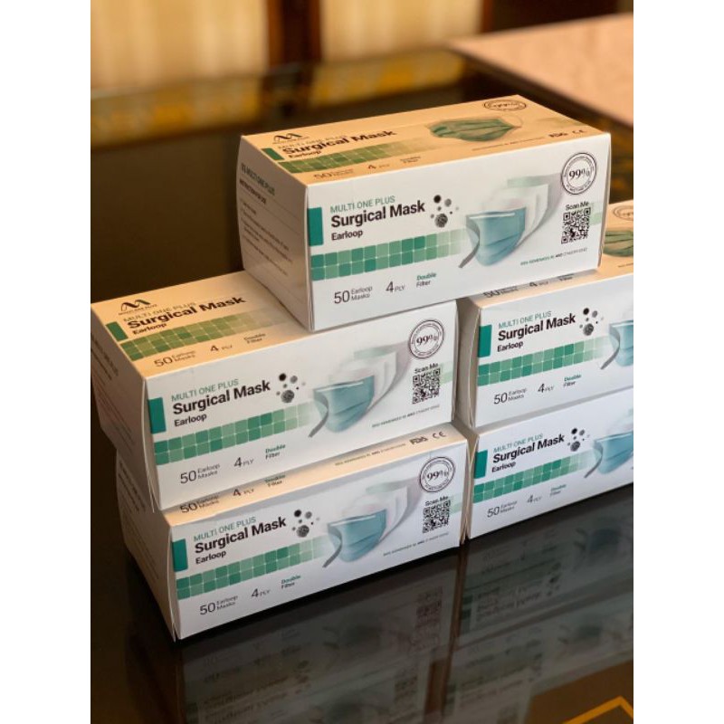 Masker earloop disposable 4ply