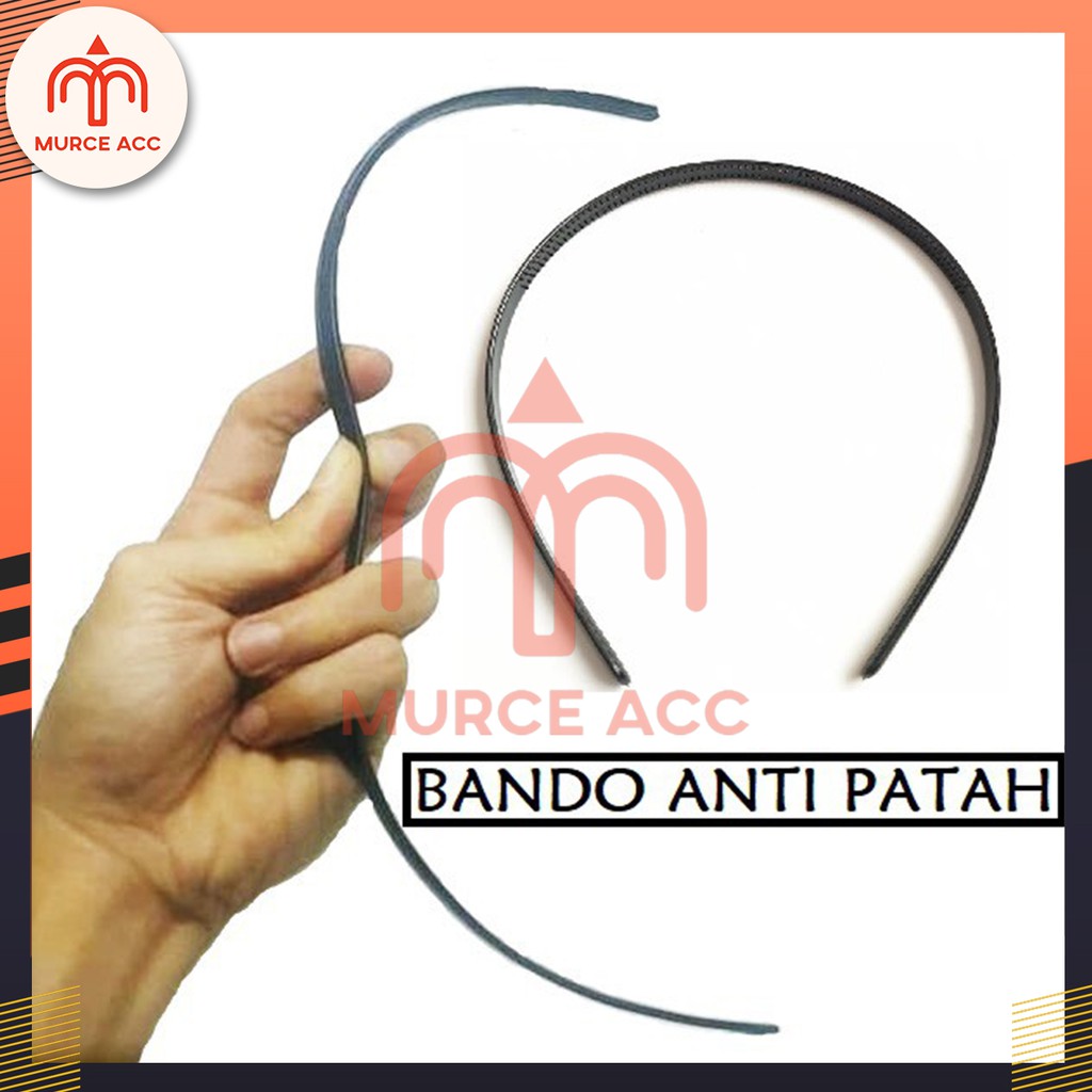 Bando Hitam Anti Patah / Bando Lidi Hitam Polos Super Lentur