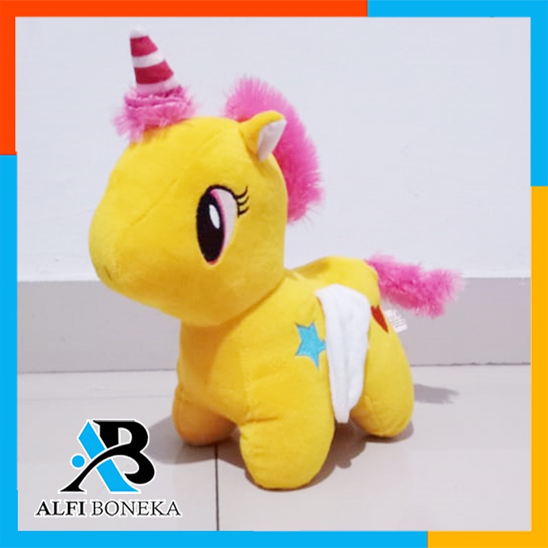 Boneka Unicorn Warna Warni Mini Bertanduk Import /Boneka Kuda Pony Terbaru Boneka Little Pony Kuda Poni Unicorn