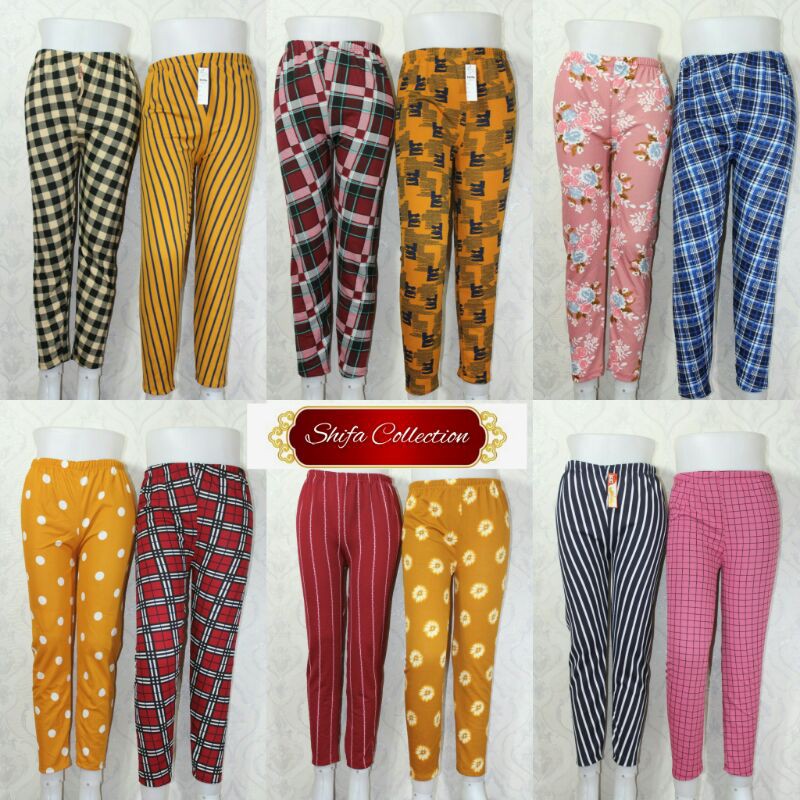 Celana Legging Murah / Celana Leging Jumbo / Celana Legging Panjang Wanita Bahan Spandek (BB 40-65 kg Jumbo)