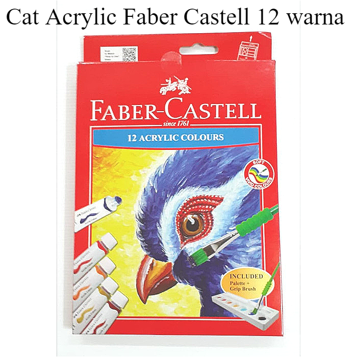 

CAT AKRILIK FABER CASTELL 12 WARNA GRATIS KUAS DAN PALET CAT