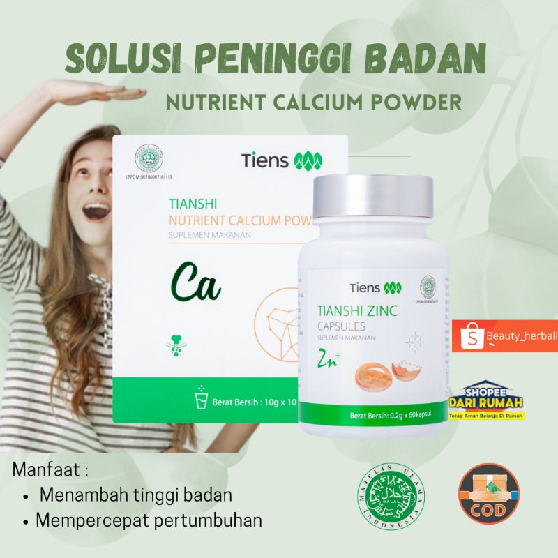 

[ BISA COD ] PAKET PENINGGI BADAN TIENS ORIGINAL SUSU NHCP DAN ZINC KAPSUL