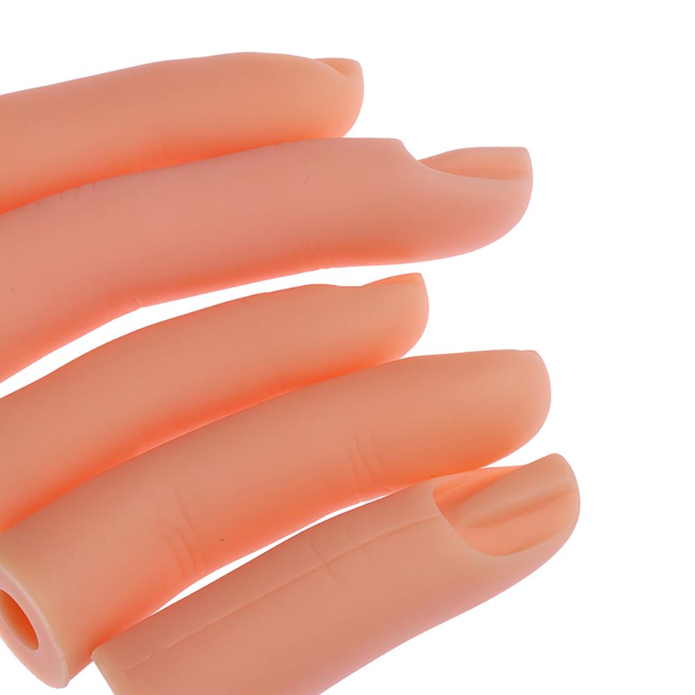 Needway Fake Fingers Flexible Untuk Alat Nail Art Akrilik Gel Model Praktek