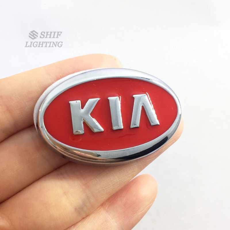 1Pc Stiker Emblem Logo KIA Bahan Metal Untuk Dekorasi Bagasi Belakang Mobil