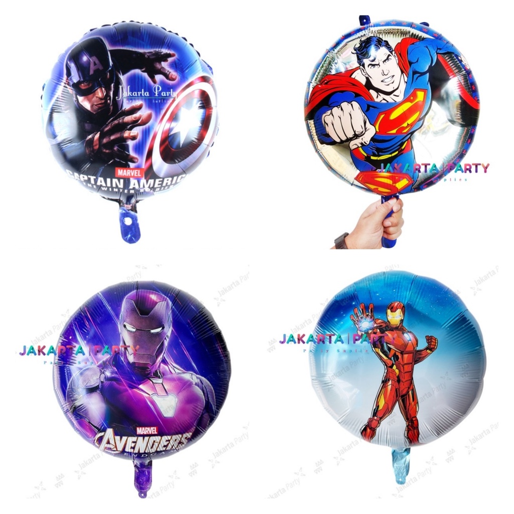 Balon Foil Bulat Karakter Cowok / Balon Bulat Karakter / Balon Foil Bulat