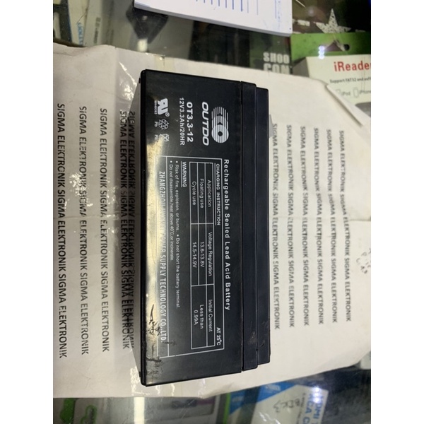 AKI KERING 12V 3.3Ah OUTDO HARGA PER 1 PCS