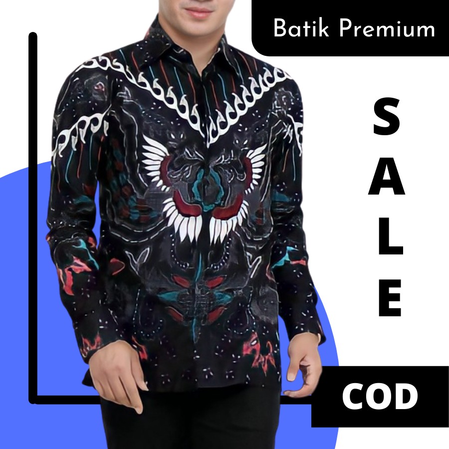 Kemeja Batik Modern Pria Lengan Panjang Pekalongan Premium Modern Batik Remaja Anak Muda Pria