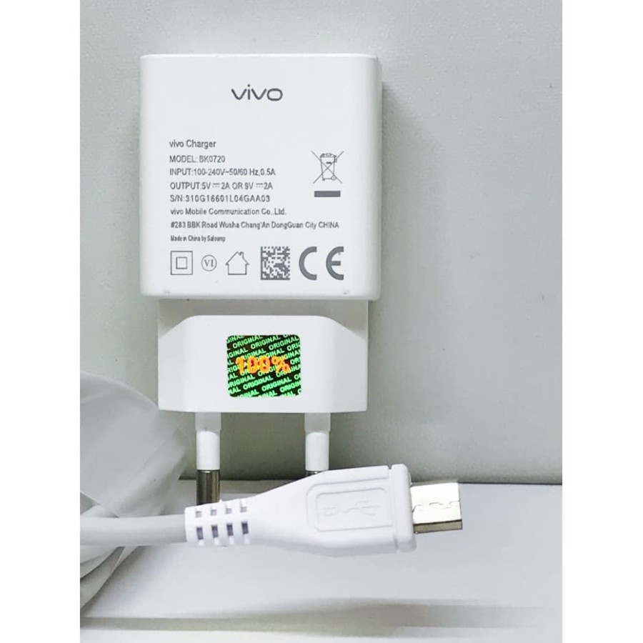 Charger VIVO 9V 2A Fast Charging Original 100% Micro / Type c