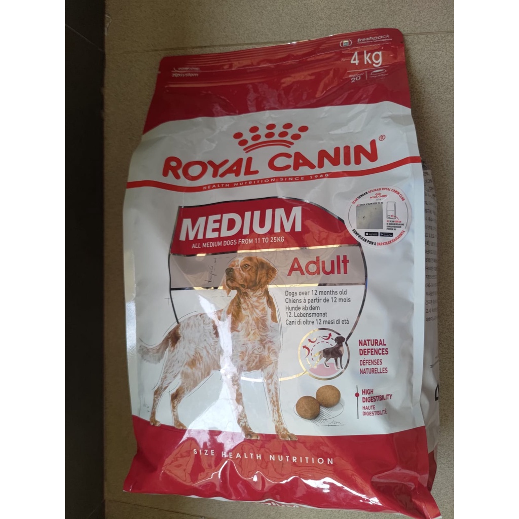 Royal Canin Medium Adult Dog Food Freshpack 4kg