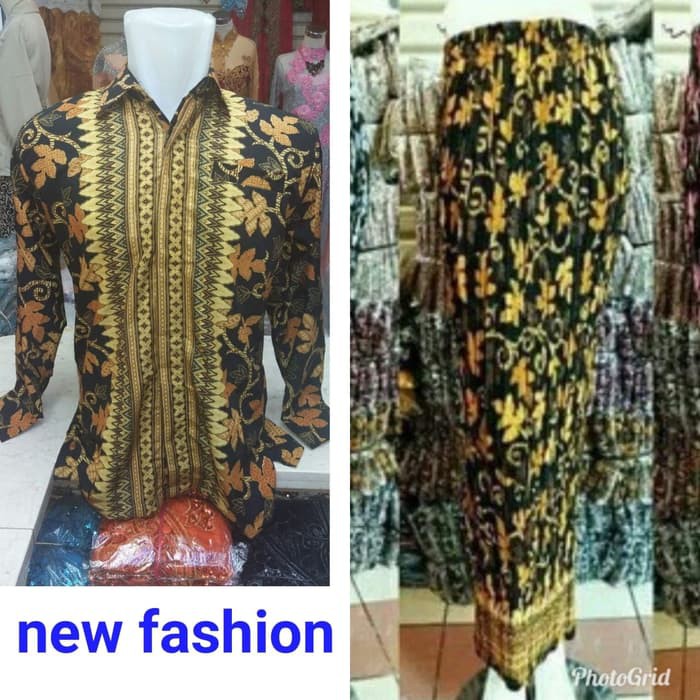 Hem Panjang Batik Couple Rok Plisket