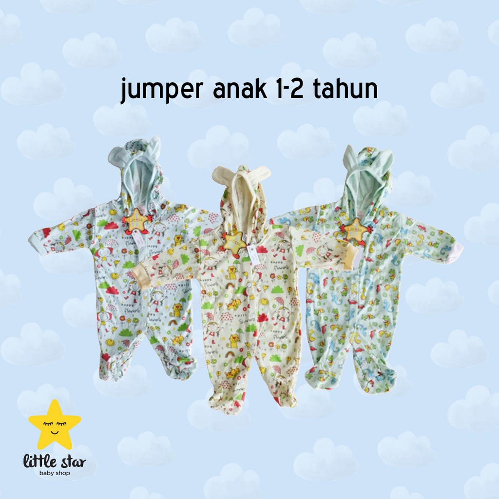 Little J Jumper Topi Anak Bayi Cewek Cowok