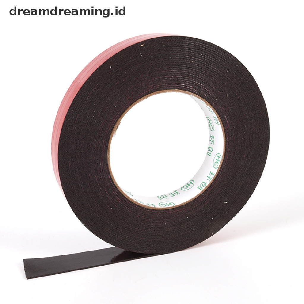 (Dreamdreaming.Id) Double Tape Permanen Kuat Panjang 10m Warna Merah