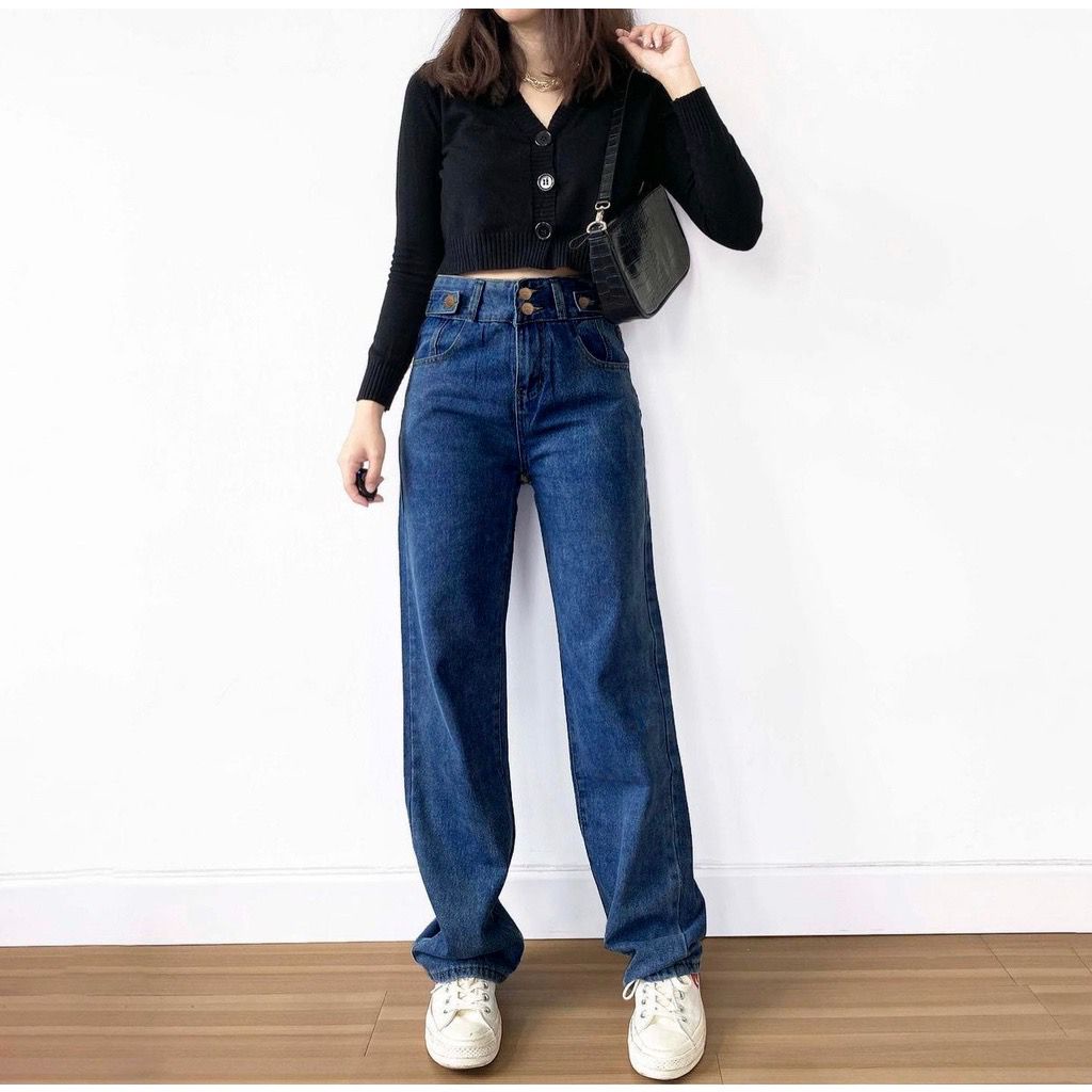 GFS LY 110 DOUBLE BUTTON HIGHWAIST JEANS