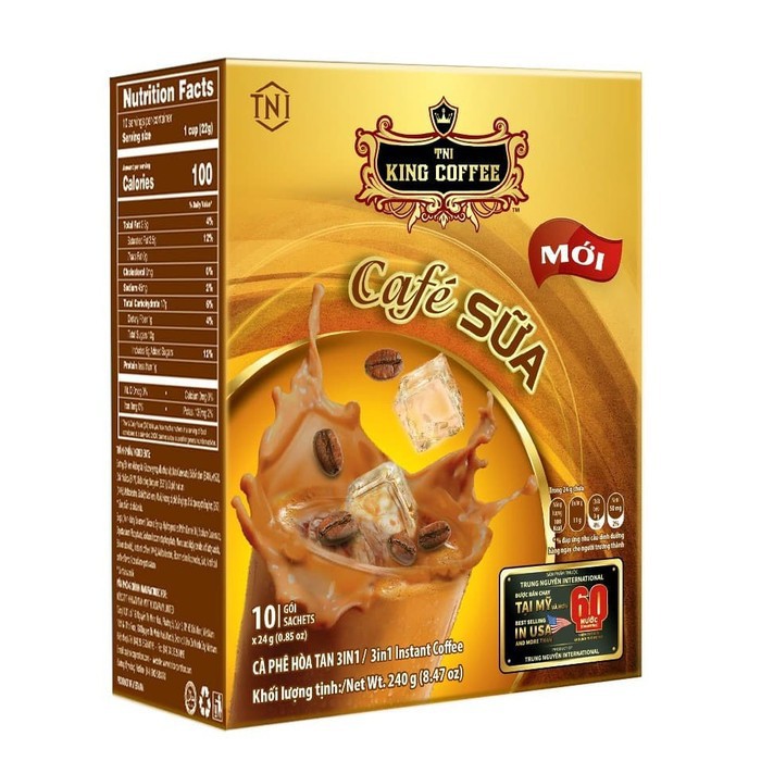 

Kopi Vietnam Trung Nguyen Kopi Susu King Coffee Cafe Sua isi 10 Sachet