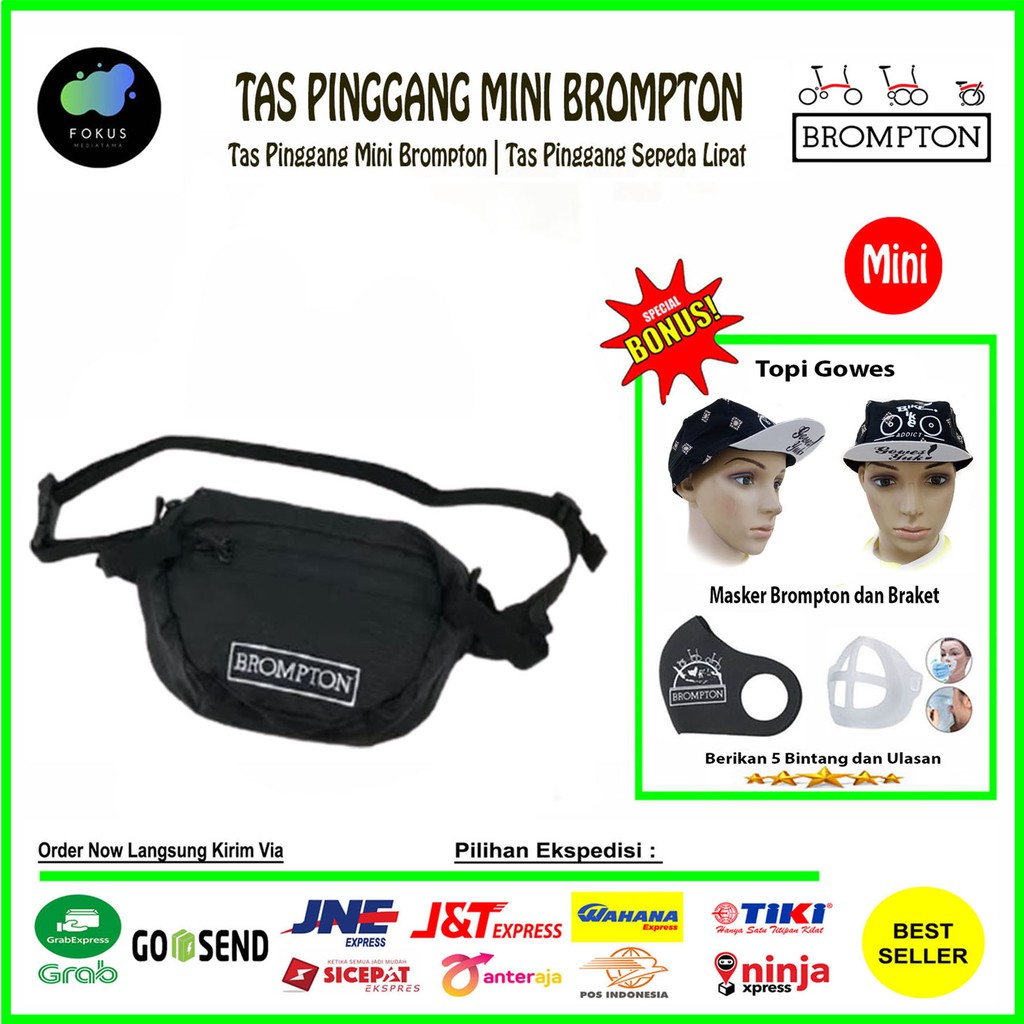 Tas Pinggang Mini Brompton Olahraga - Tas Sepeda - Tas Gowes Bersepeda