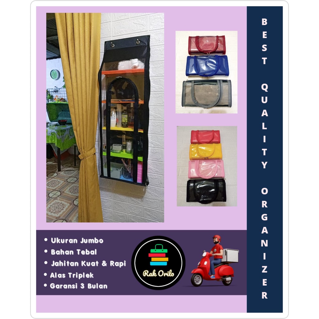 RAK GANTUNG KOSMETIK POLOS/RAK GANTUNG MAKE UP ORILO