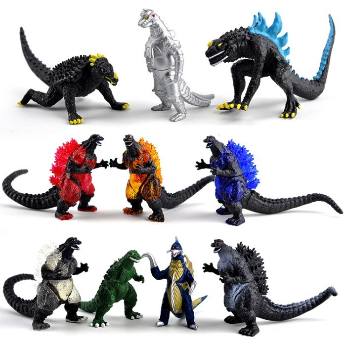 Godzilla The Movie Monster Action FIgure 1 set isi 10