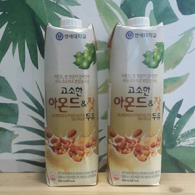 Yonsei Almond & Pine Nuts Soymilk 1 liter | Shopee Indonesia