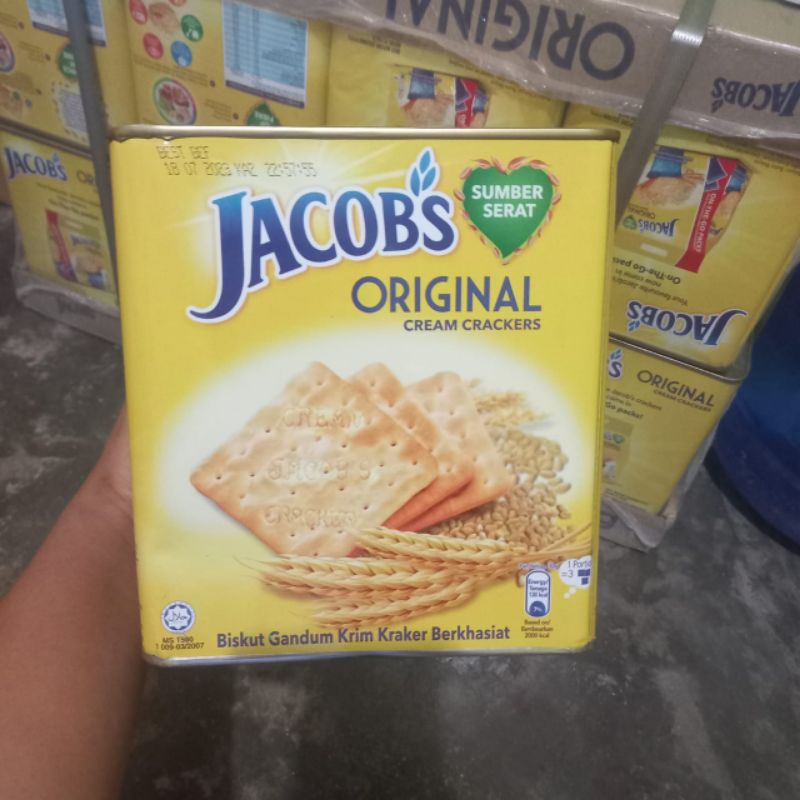 Jual Biskuit Jacobs Jacob S Kaleng Original Cream Cracker Gr Malaysia Shopee Indonesia