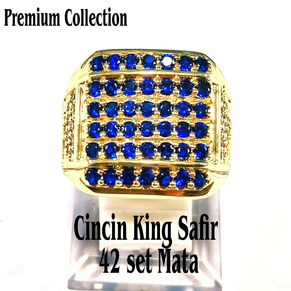 CINCIN PERMATA KING SAFIR 42 SET MATA GREATES GOLD