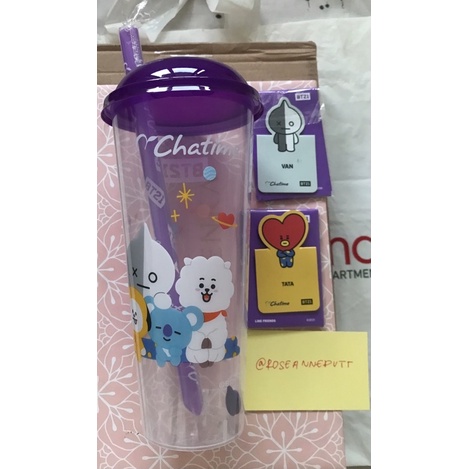 BT21 x Chatime Tumblr magnet tata van