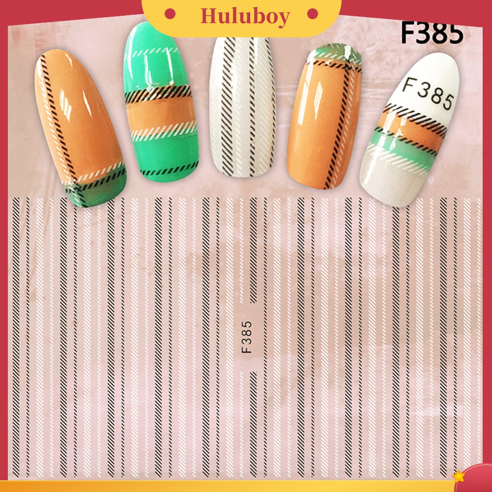 Huluboy Huluboy♡ Stiker Decal Motif Bunga Untuk Dekorasi Nail Art DIY