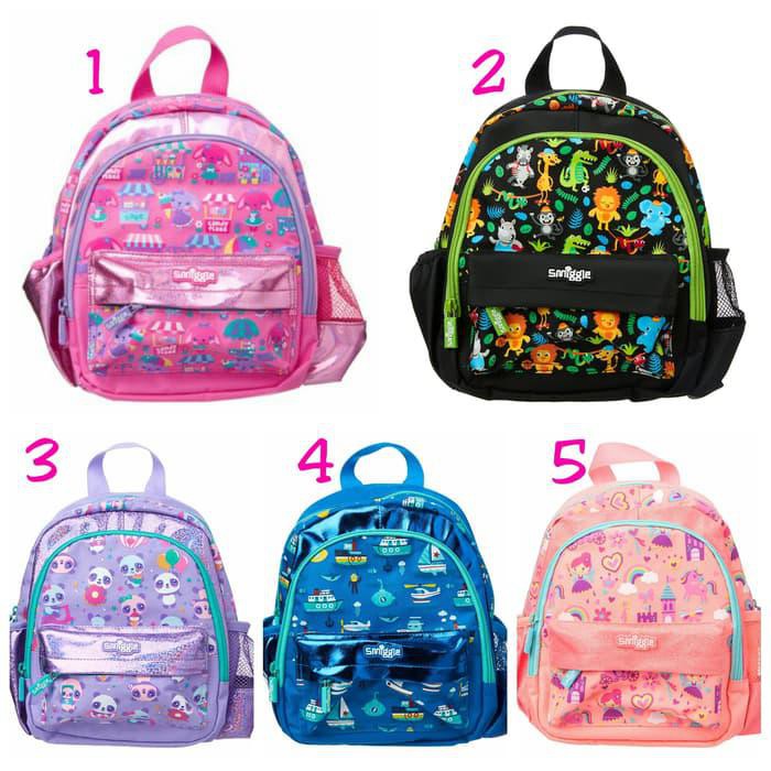 TERLARIS SMIGGLE WOWSA MINI BACKPACK - TAS MINI PLAYGROUP TK SMIGGLE - HITAM GROSIR