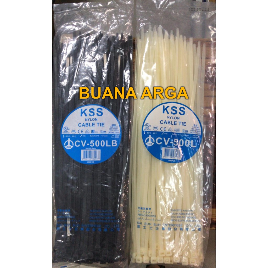Kabel Ties CV-500L Original KSS 500 x 7.6mm 100pcs Cable Tie CV500L