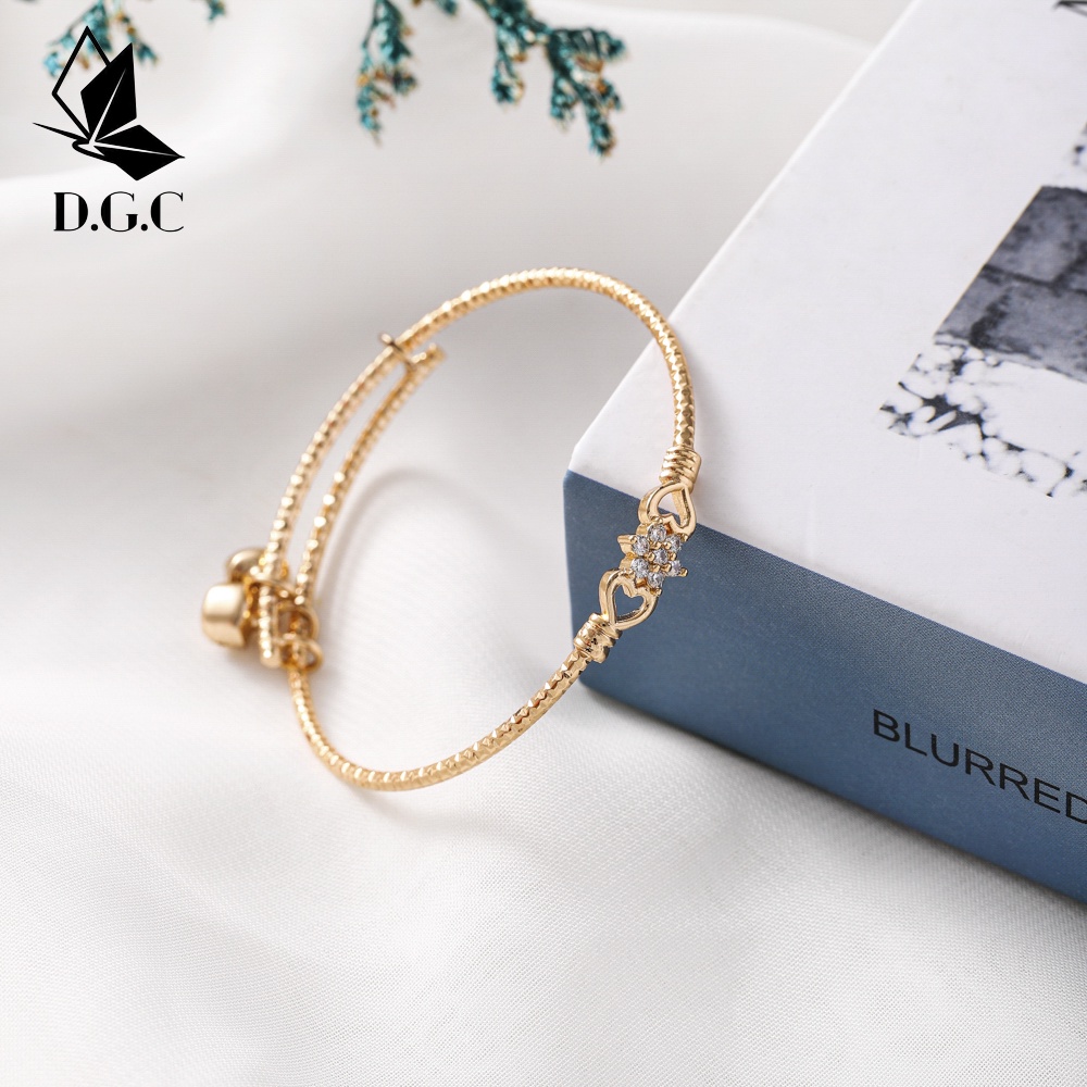 ✨COD✨Gelang Titanium Anak Emas Korea Style Anti Karat Rantai Lapis Aksesoris Cewek Perempuan Perhiasan D511