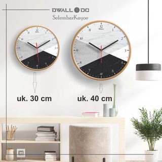 JAM DINDING KAYU BESAR 40 cm | JAM DINDING KAYU BESAR ANGKA LUBANG | JAM DINDING BESAR LASER  | GARANSI 1 THN [SWEEP MOVEMENT SERIES] - Jam Dinding Akrilik - Jam Dinding Cutting Laser | AESTHETIC ART MINIMALIS | HIASAN DEKORASI | - by Selembarkayoe