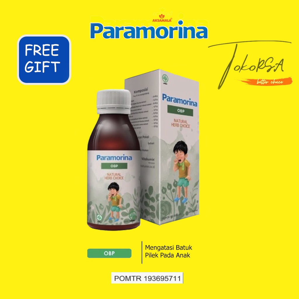 

(FREE HADIAH) PARAMORINA OBP | solusi herbal batuk pilek anak| obat herbal Batuk Pilek pada anak