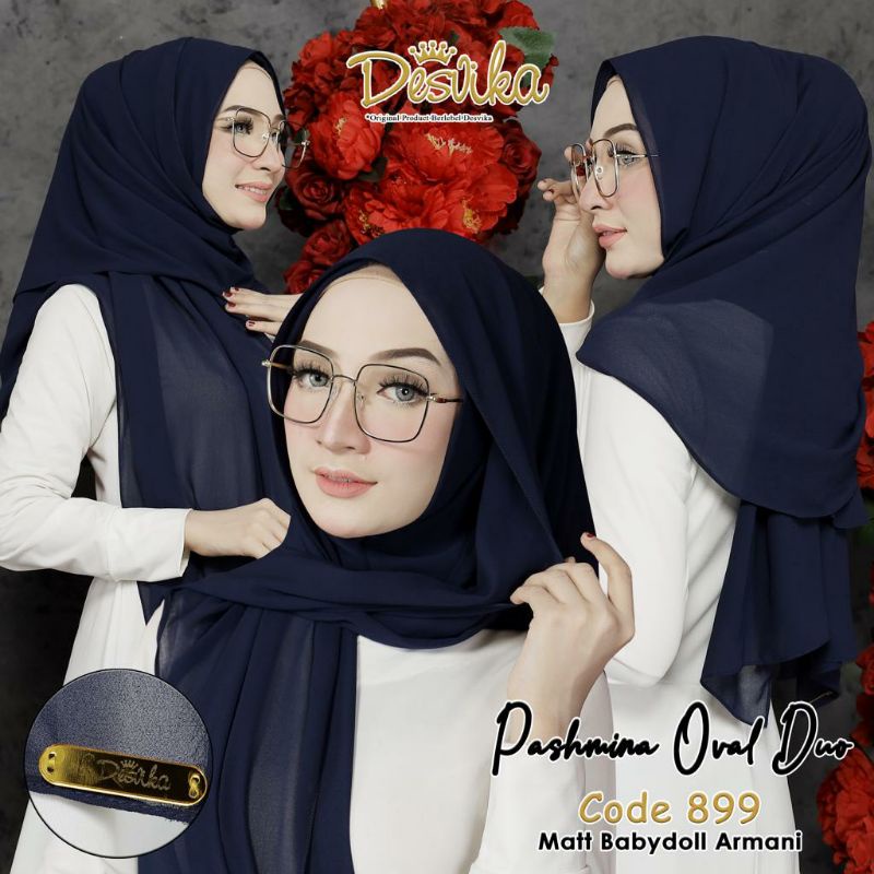 Jilbab Pashmina instan leher DESVIKA Kode 899