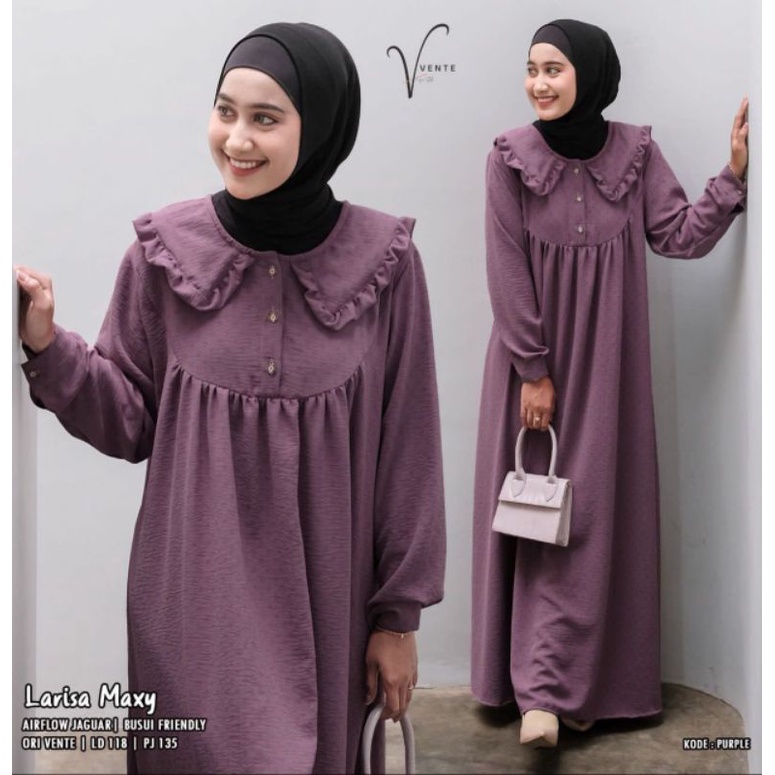 Larisa Oneset/  Oneset Jumbo/ Oneset Oversize/ Setelan Celana Panjang Wanita Muslim/ Setelan Baju Muslim Wanita Dewasa