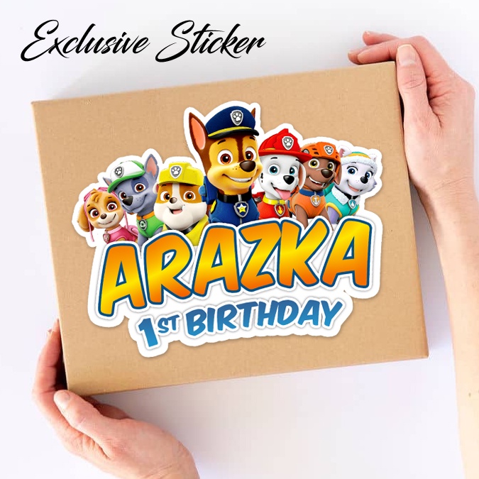 

50 STIKER / STICKER PAW PATROL 2-2 UTK BAG / BENTO / SOUVENIR ULTAH ULANG TAHUN