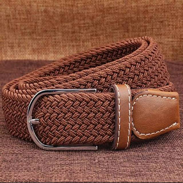 IKAT PINGGANG/gesper ANYAM KARET ELASTIS Pria / Wanita Berkulitas