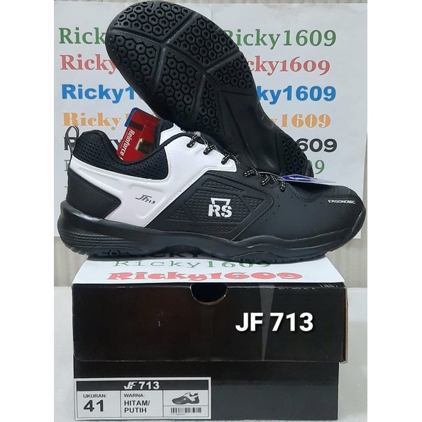 SEPATU BADMINTON RS JF 713 - XTRA CUSHION - ERGONOMIC - ORIGINAL Reinforce Speed