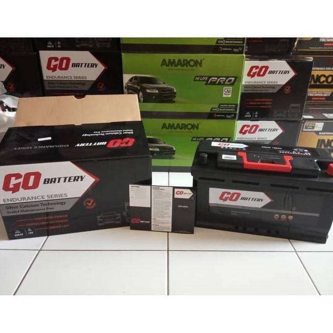 GARANSI 1 TAHUN, Aki mobil 60038/60044 GO battery Aki kering 12v 100Ah belk11 Juara