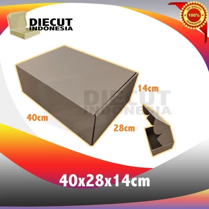 

kardus box kotak karton diecut uk 40x28x14