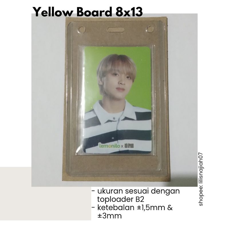 YELLOW BOARD / KERTAS KARTON PHOTOCARD UKURAN 8 CM X 13 CM KETEBALAN ±3MM