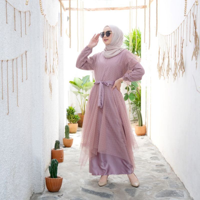 Drania Tile Dress Ld 104/Dress Tile Pesta/Dress Tile Kondangan/Dress Tile Busui/Dress Maternity