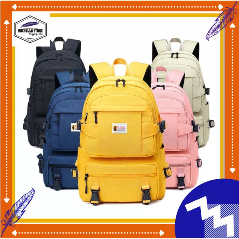 Tas Sekolah Ransel Backpack Laki-Laki Perempuan Tas  Back to School Tas New MOCHILLASTORE Tas Dinir 300 Tas Top Ladies  Backpack