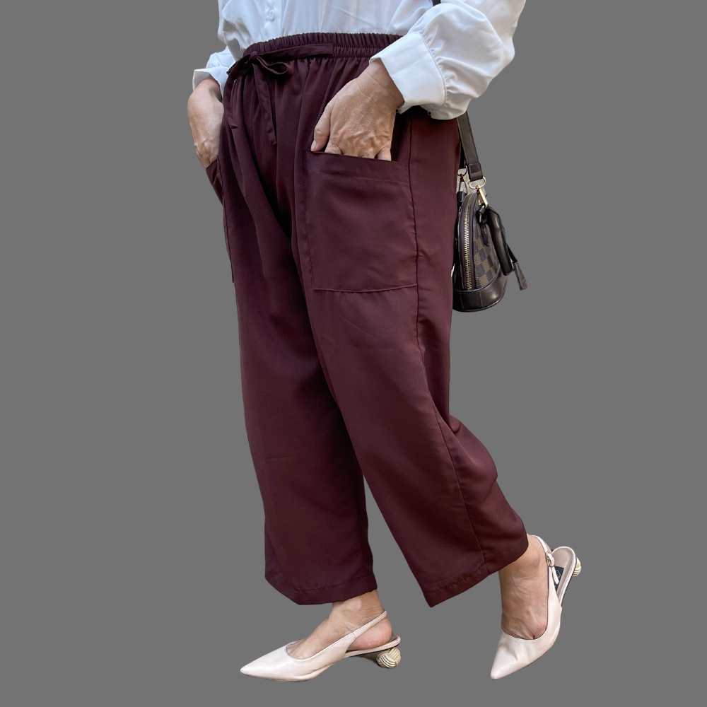 CELANA WOLFIS CROP KEKINIAN BAGY PANTS 7 9 WANITA KOREA MURAH