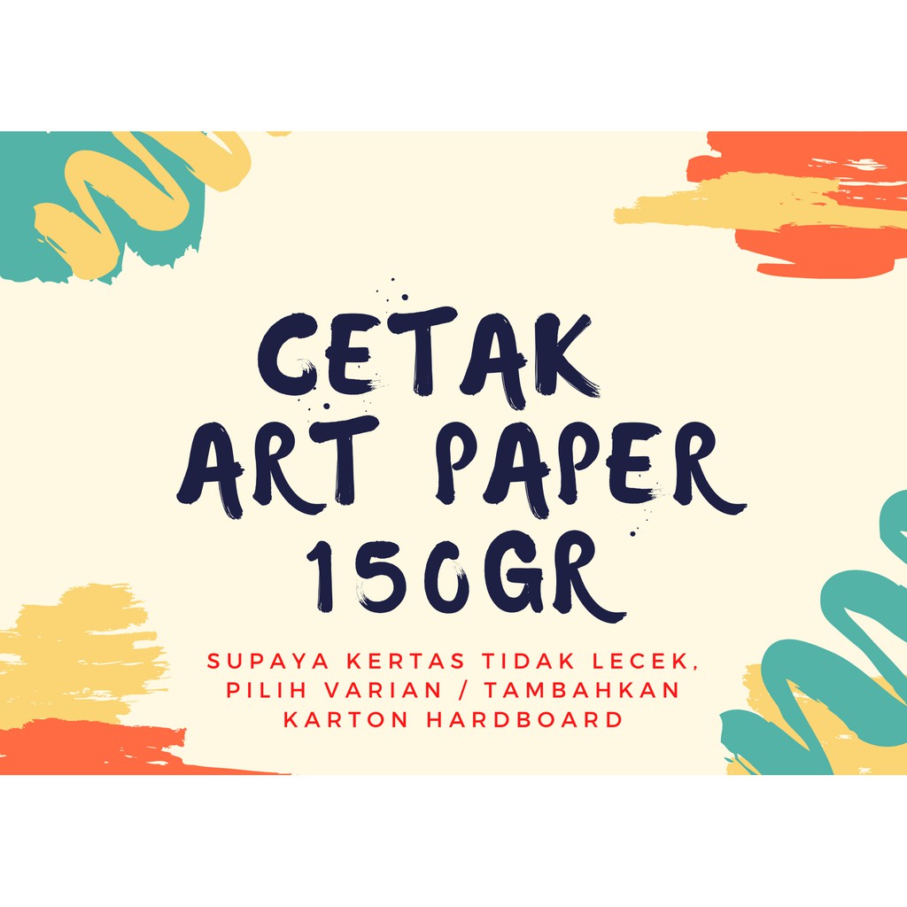 

Cetak Kertas Art Paper 150gr