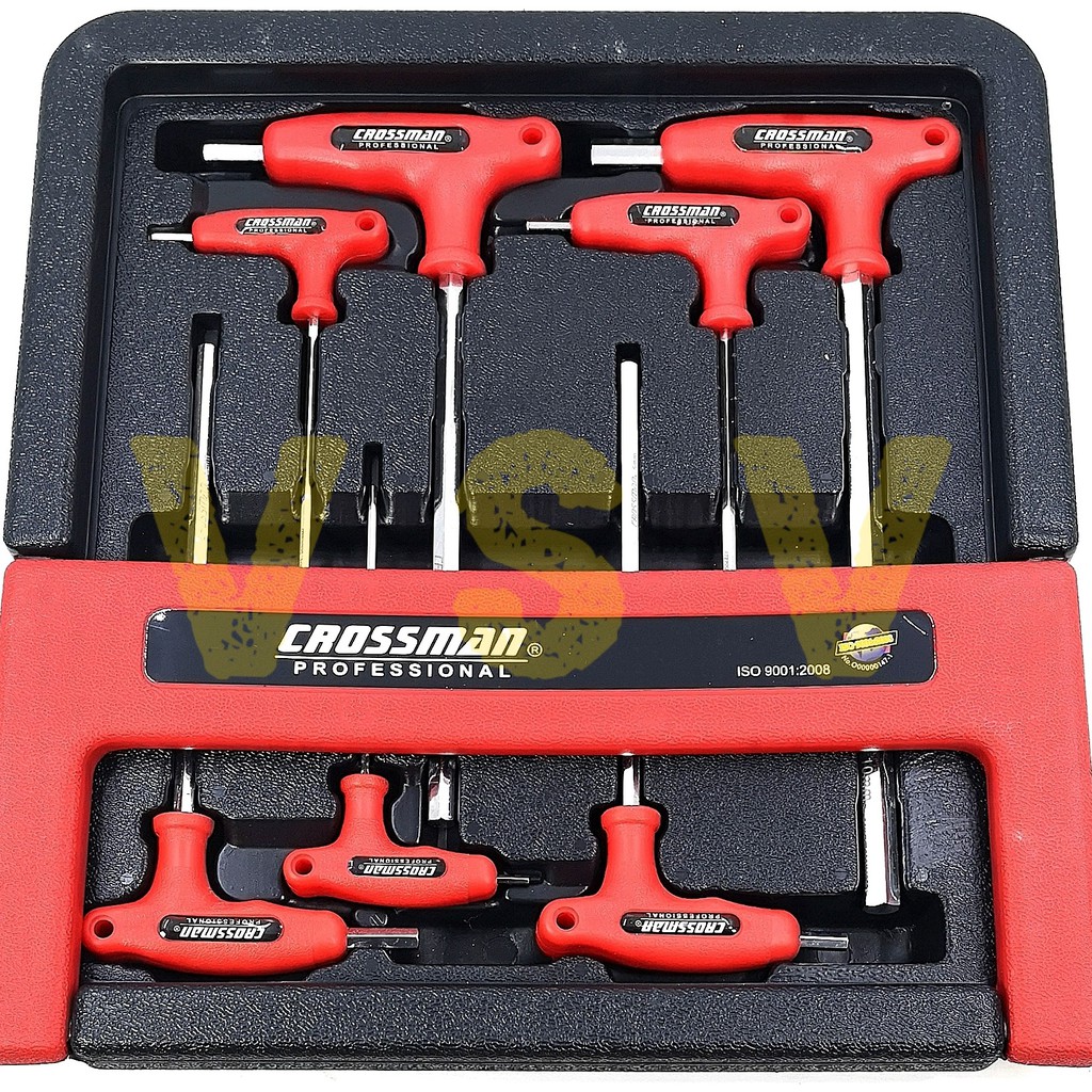 CROSSMAN T-Handle hex key set 7pc / Kunci L set / Kunci L gagang T Kunci L T 66-799