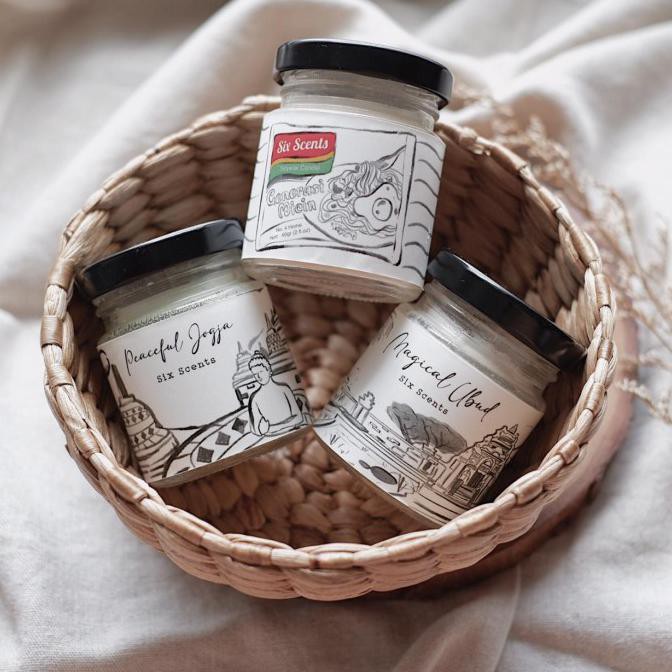 Six Scents - Indonesia Project Scented Soy Wax Candle (3x60gr)