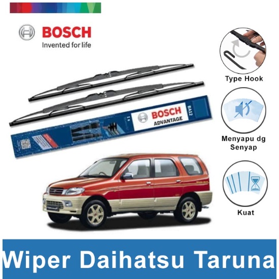 Bosch Sepasang Wiper Kaca Mobil Taruna Advantage 21" & 18"