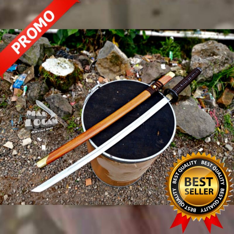 TERMURAH !!! Katana Nippon dragon kayu natural samurai murah AKA RYUKU