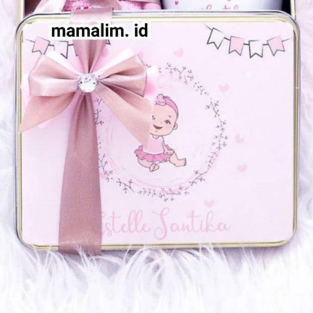 

Kaleng stiker (tincan) + pita