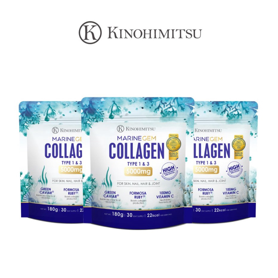 

KINOHIMITSU MARINE COLLAGEN POWDER Collagen drink 30days Marine Gem